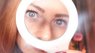 ASMR Skin Analysis  SUPER Quiet  Whispered, Gloves, Soft Light, Close Inspection, Cream