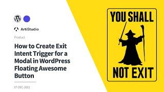 How to Create Exit Intent Trigger for a Modal in WordPress Floating Awesome Button