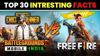 Top 30 Facts About Free Fire & Pubg | कुछ ऐसी बातें जिसके बारे में आप नहीं जानते 