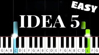 Gibran Alcocer - Idea 5 EASY Piano Tutorial