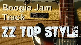 Boogie backing track - zz top style
