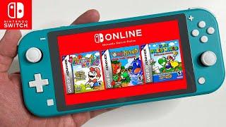Gameboy Advance Mario Games on Nintendo Switch LITE Gameplay