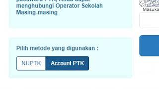 Cara Login Info GTK menggunakan Akun PTK Dapodik