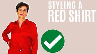 5 Ways To Wear A Red Shirt For Women Over 50: Try On With Me