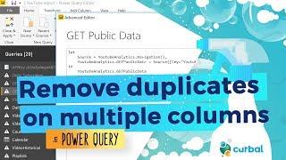 Remove duplicates on multiple columns -#5 (M)agic (M)ondays