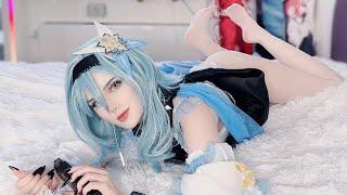 ASMR | Heels , Pantyhose , Voice Triggers  Genshin Impact Eula  Cosplay