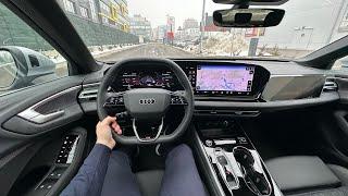 New Audi A5 Sedan 2025 Test Drive POV