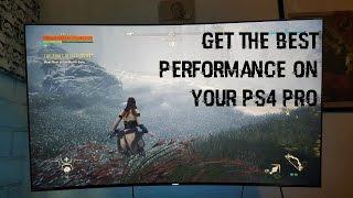 Horizon zero dawn PS4 pro best performance settings running on a Samsung KS8500 4K HDR tv