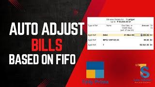 Auto Adjust Bills Based on FIFO Method in Tally