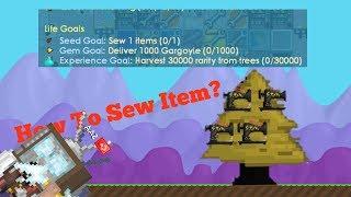 Growtopia How To Sew? (Need Life Goals And Carnival Quests)