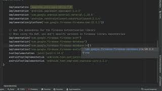 Unresolved reference: database | Kotlin Firebase Database Error