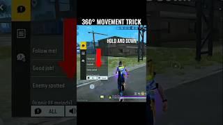 360° MOVEMENT TRICK ️ how to increase movement | ff 360° movement tricks #ffa2bgaming