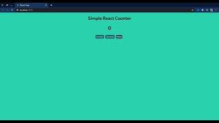 Create A Simple Counter Using ReactJs