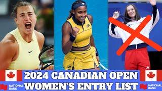 2024 Canadian Open - Women's Entry List