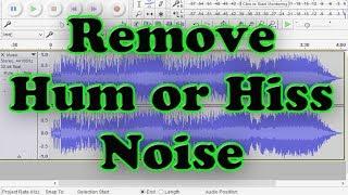 Audacity noise removal settings tutorial