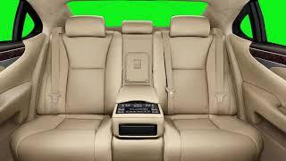 Back Passenger Seats in Luxury Car Green Screen with SFX