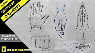 GESTURES DRAWING | Human Anatomy Drawing Tutorials [Dezine Quest : NIFT BY NIFTIANS]