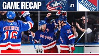 GAME HIGHLIGHTS: New York Rangers vs Columbus Blue Jackets (2/28/24)