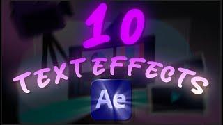 10 EASY Text Effects for After Effects