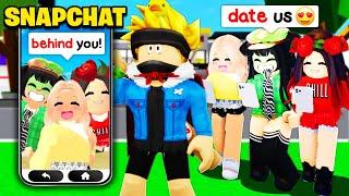 3 Girls Try to SNAPCHAT DATE Me in Roblox! (Brookhaven RP)