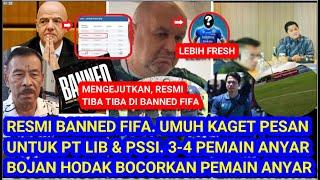 Mengejutkan, TIba Tiba RESMI di Banned FIFA. Umuh Kaget Masukan PSSI.Bojan Bocorkan Pemain Anyar