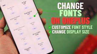 How To Customize Font Style in OnePlus 11! [Change Display Size]