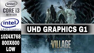 Resident Evil Village | Intel UHD Graphics G1 | i3-1005G1 | 8GB Ram | Benchmark