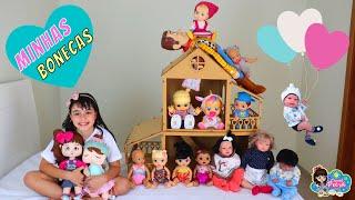 BRINCANDO COM TODAS AS MINHAS BONECAS BABY ALIVE CRY BABIES BEBÊ REBORN | BRINCANDO DE BONECA