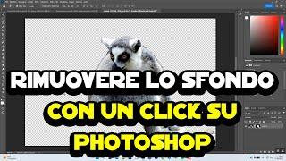 Come rimuovere lo sfondo su Photoshop CC con un click