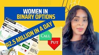 Binary Options Trading I $127K Profit In A Day I 85% In 60 Secs I Women In Binary I Caroline Ginosko