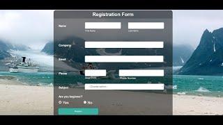 how to create registration form design using html and css || how to make registration form tutorial