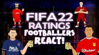 FIFA 22 RATINGS - FOOTBALLERS REACT (Feat Lewandowski Ronaldo Messi Neymar & More)