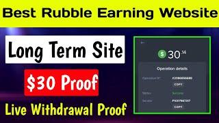 Today Free RUBLE Earning WEBSITE || 30 Dollar Payment Proof | ruble earning sites 2024