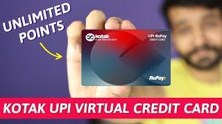 Kotak UPI Credit Card Launched | UNLIMITED POINTS with LIFETIME FREE Card 