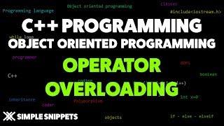 Operator Overloading in C++ Programming | C++ Programming for Beginners