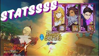 SO MUCH BASIC STATS!! (7DS Grand Cross | PVP Showcase)