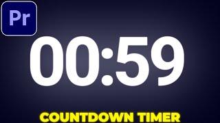 Countdown Timer Tutorial in Premiere Pro