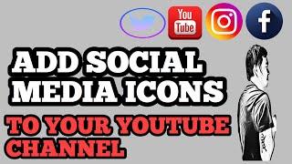 How to add social media links in YOUTUBE channel art