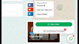 How to add a WhatsApp chat on your website | add whatsapp to website using html code