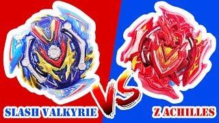Z Achilles B-132 vs Slash Valkyrie Blitz B-134! Battle of the strongest BeyBlade Takara Tomy!