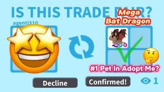 OMG My Search Is Over And I Finally Got A MEGA BAT DRAGON! Adopt me trading