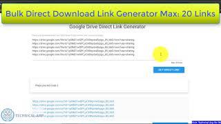 Bulk Google Drive Direct Download Link Generator Blogger Script | Use of Google Drive API Validation