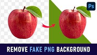 How to remove fake png background in photoshop