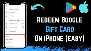 How to Redeem Google Gift Card on iPhone !