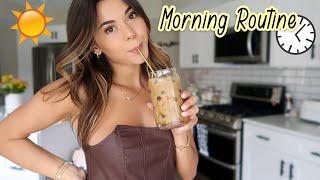 My Morning Routine! (making coffee, grocery haul, ootd..)