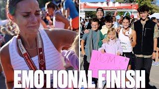 EMOTIONAL AND FRUSTRATING RACE DAY | FAMILY SUPPORTS MOM AT BIGGEST HALF MARATHON REVEL RACE EVER