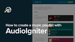How to Add Audio Player in WordPress with AudioIgniter WordPress plugin