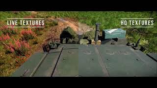 Live vs Ultra HQ Texture Comparison | War Thunder