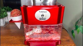 Cuisinart Snow Cone Maker Review and Healthy Cacao Chocolate Shave Ice Receipe: A Low Calorie Snack