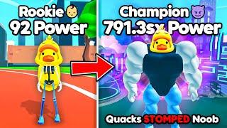 I Went From NOOB to CHAMPION and Crushed Everyone in Push Up Training Simulator! (Roblox)